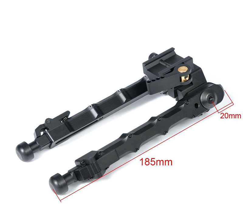 Aluminum SR5 tripod Quick Detach SR-5 QD Bipod 20mm rail Black
